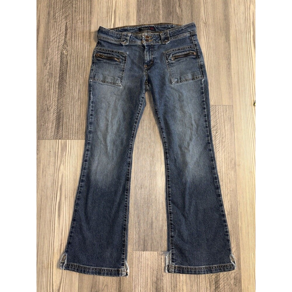 American Eagle Mid-Rise Flare Bulto Jeans Style #7862 Zipper Pockets Women's 10